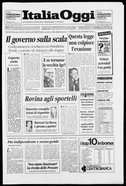 Italia oggi : quotidiano di economia finanza e politica